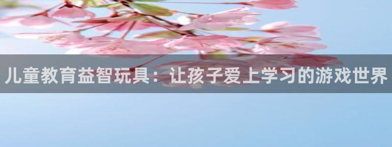 奇亿娱乐官方注册登录：儿童教育益智玩具：让孩子爱上学习的游戏