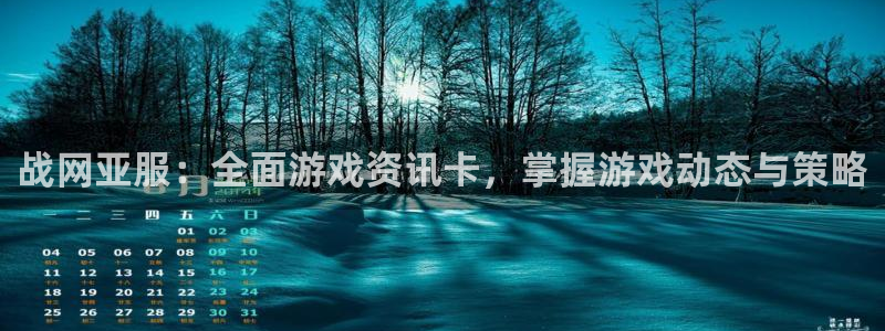 奇亿娱乐在线登录：战网亚服：全面游戏资讯卡，掌握游戏动态与策