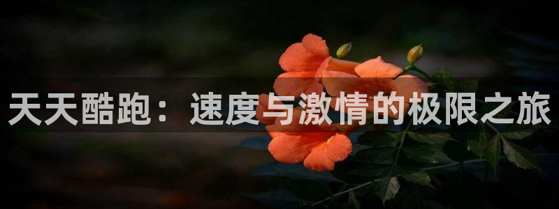 奇亿娱乐平台登录线路：天天酷跑：速度与激情的极限之旅